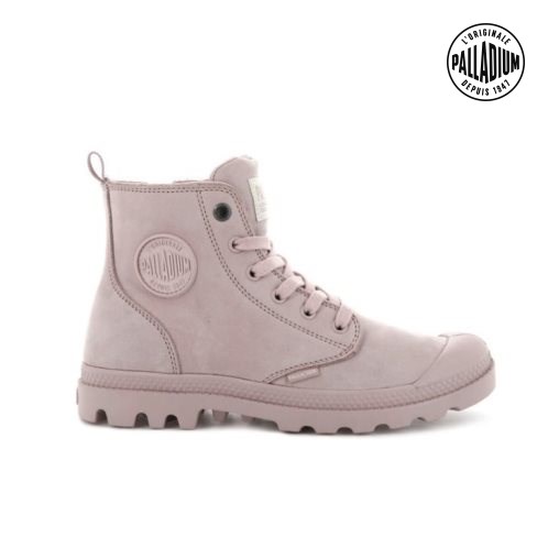 Bottes Palladium Pampa Hi Zip Nubuck Femme Rose | FR CBP837K